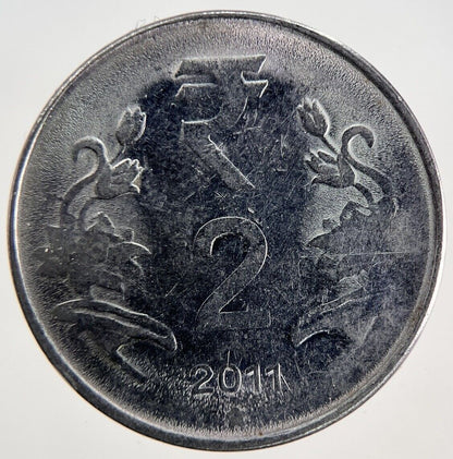 2011 India 2 Rupees Coin | Fine Collectable Grade