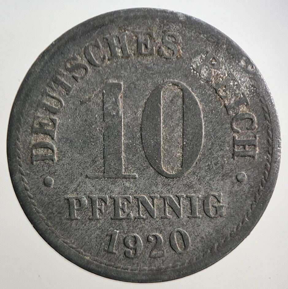 1920 Germany 10 Pfennig Coin | Collectable Grade | a3090