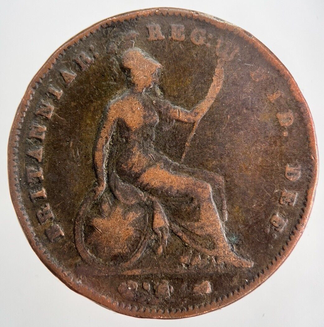 1854 Victoria One Penny Coin | Collectable Grade | a7148