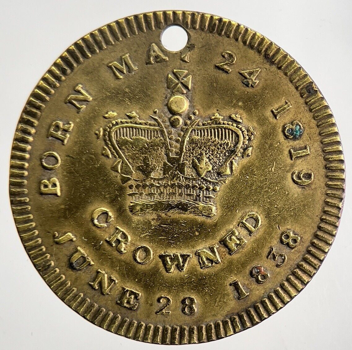 1840 Queen Victoria Coronation & Marriage Medal Coin | Very High Grade | a5538