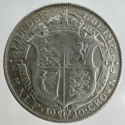1920 George V Half - Crown Silver Coin | Fine Collectable Grade