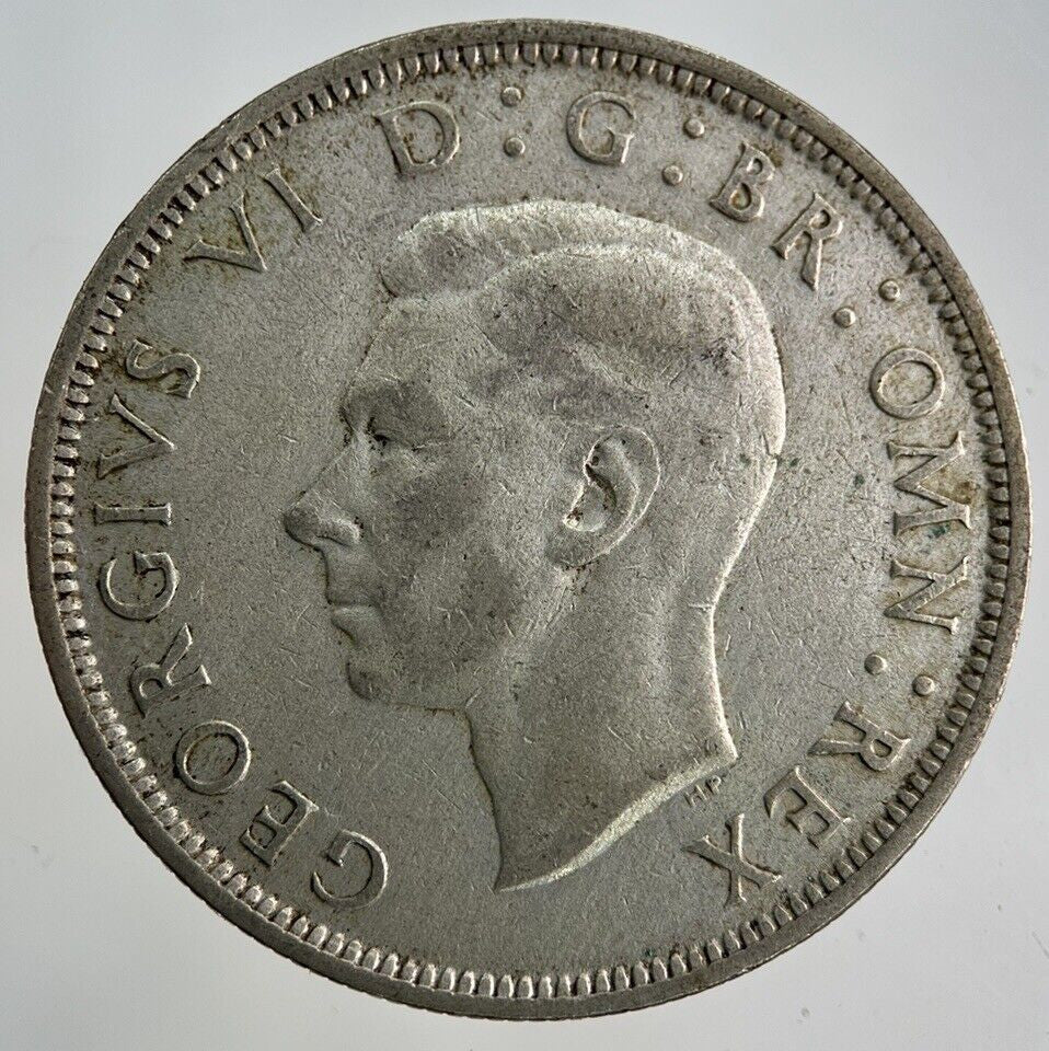 1942 George VI Half - Crown Silver Coin | Fine Collectable Grade