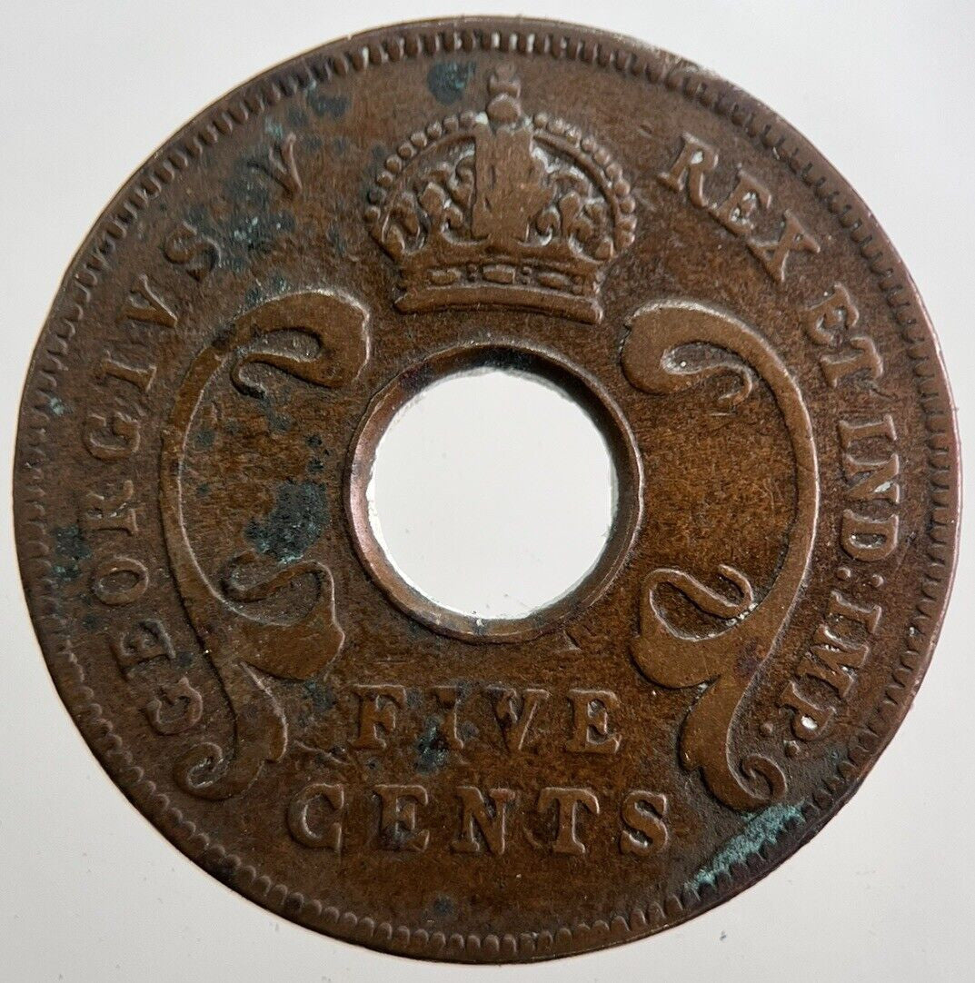 1933 East Africa 5 Five Cents Coin | Collectable Grade | a7554
