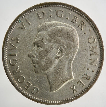 1946 George VI Half - Crown Silver Coin | Fine Collectable Grade