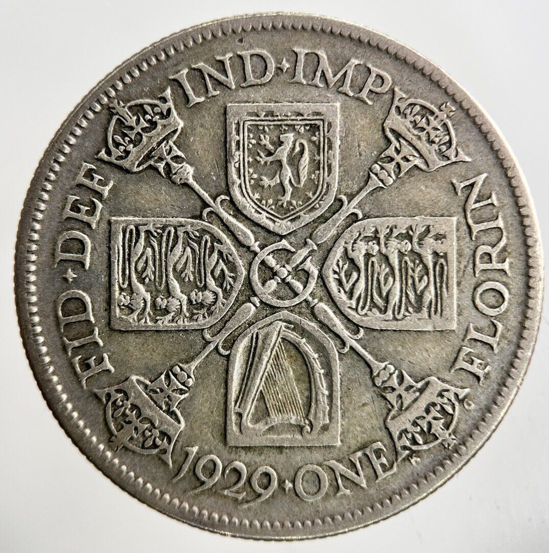 1929 George V Florin Silver Coin | Fine Collectable Grade