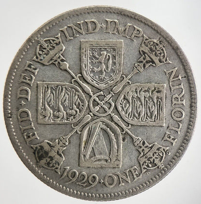 1929 George V Florin Silver Coin | Fine Collectable Grade