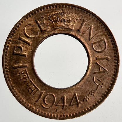 1944 India 1 Pice Coin | Very High Grade