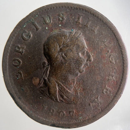 1807 George III 3rd Half - Penny Coin | Collectable Grade | a4453