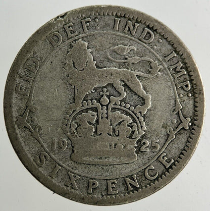 1925 George V Sixpence Silver Coin | Fair Grade