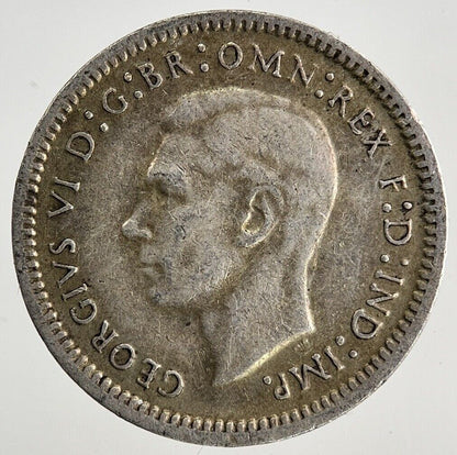 1943 Australia Threepence Silver Coin | Fine Collectable Grade