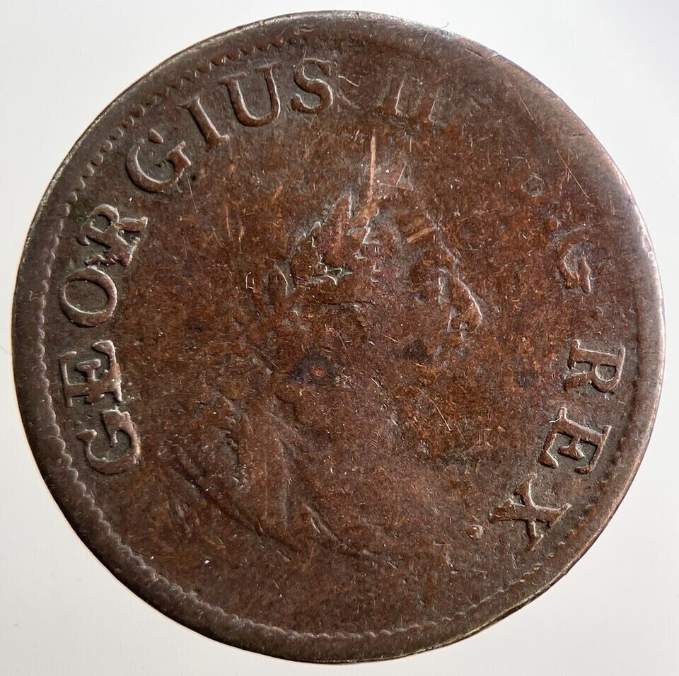 1806 George III Irish Hibernia Half - Penny Coin | Collectable Grade | a2639
