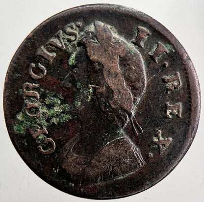 1755 George II 2nd Farthing Coin | Fine Collectable Grade | a6045