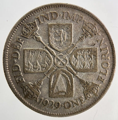 1929 George V Florin Silver Coin | Collectable Grade