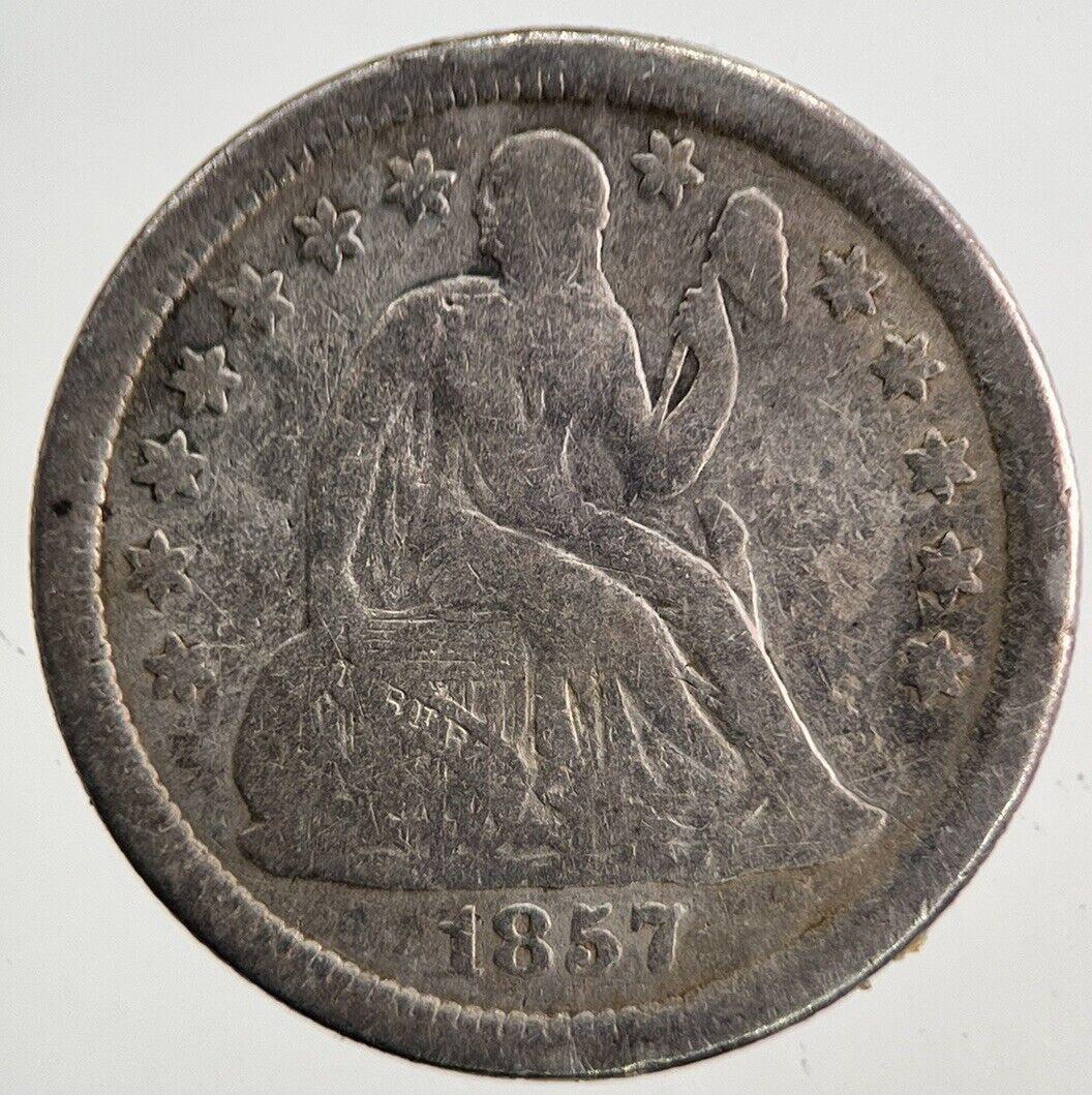 1857-O US USA Seated Liberty Dime Silver Coin | Collectable Grade