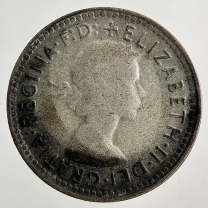 1958 Australia Sixpence Silver Coin | Fine Collectable Grade