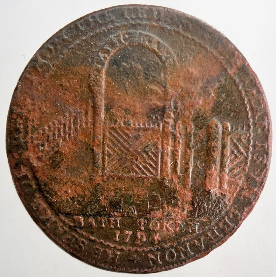 1794 Bath Somerset Half - Penny Token | Collectable Grade | a6544