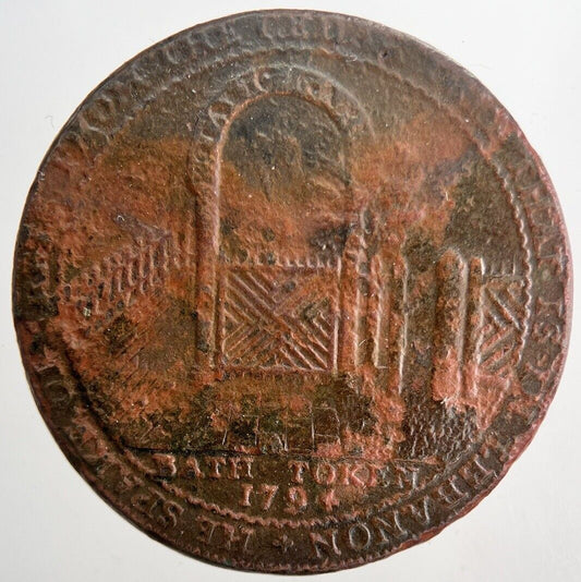 1794 Bath Somerset Half - Penny Token | Collectable Grade | a6544