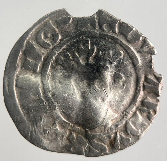1272-1307 British Medieval Edward I 1st Half-Penny Hammered Silver Coin | a4368