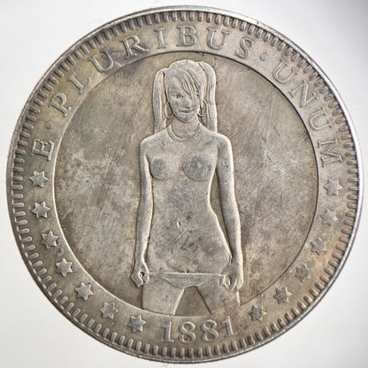 American Morgan Dollar Style Naked Nude Woman Coin | Collectable Grade | a3157