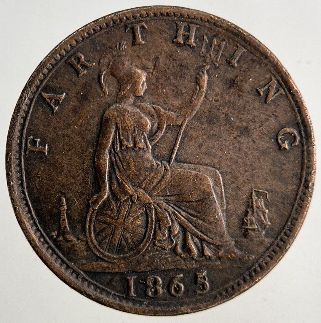 1865 Victoria Farthing Coin | Very High Grade