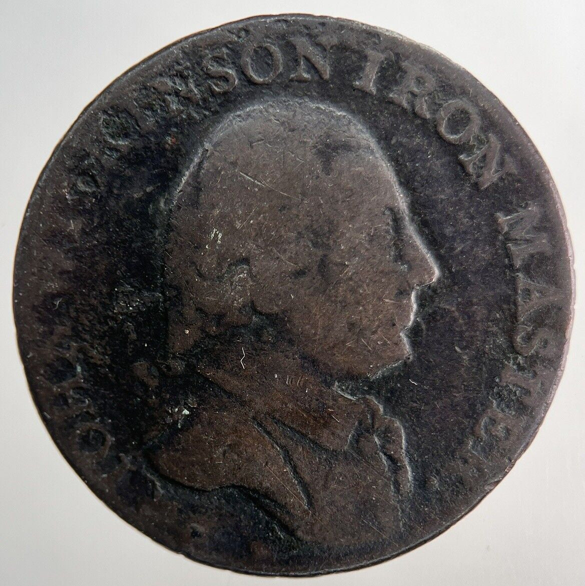 1791 John Wilkinson Iron Master Half-Penny Token Coin | Collectable Grade