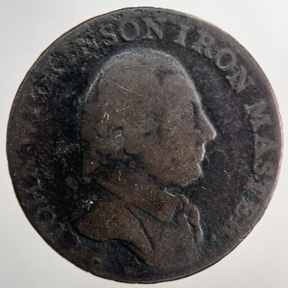 1791 John Wilkinson Iron Master Half-Penny Token Coin | Collectable Grade