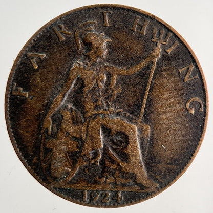 1924 George V Farthing Coin | Fine Collectable Grade | a8709