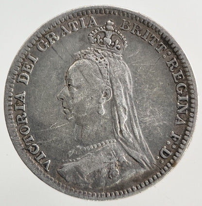 1892 Victoria Threepence Silver Coin | Fine Collectable Grade