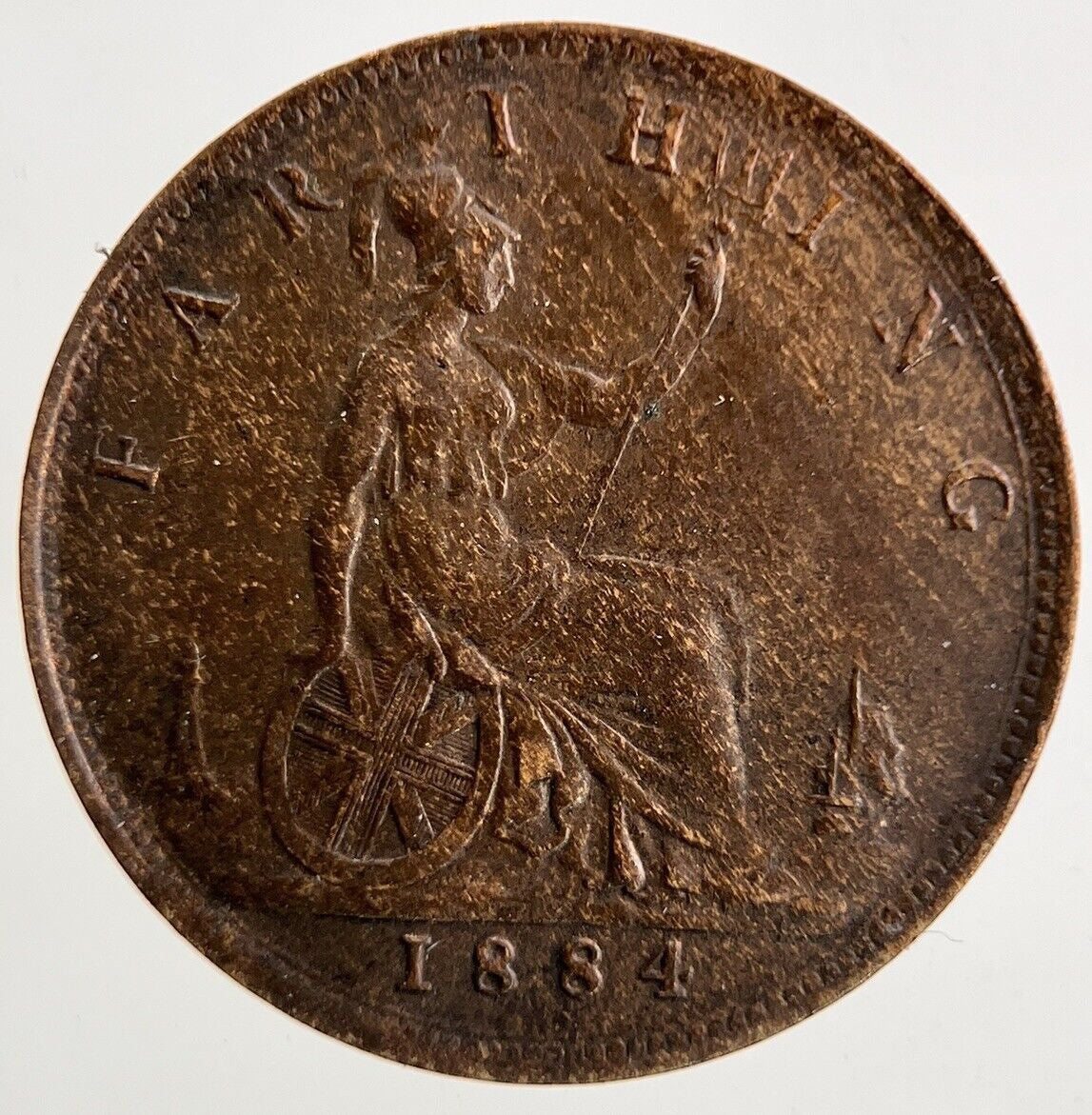 1884 Victoria Farthing Coin | Very High Grade