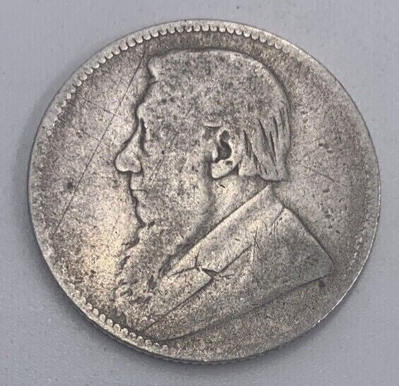 1892 South Africa One Shilling Silver Coin | Collectable Grade | a463