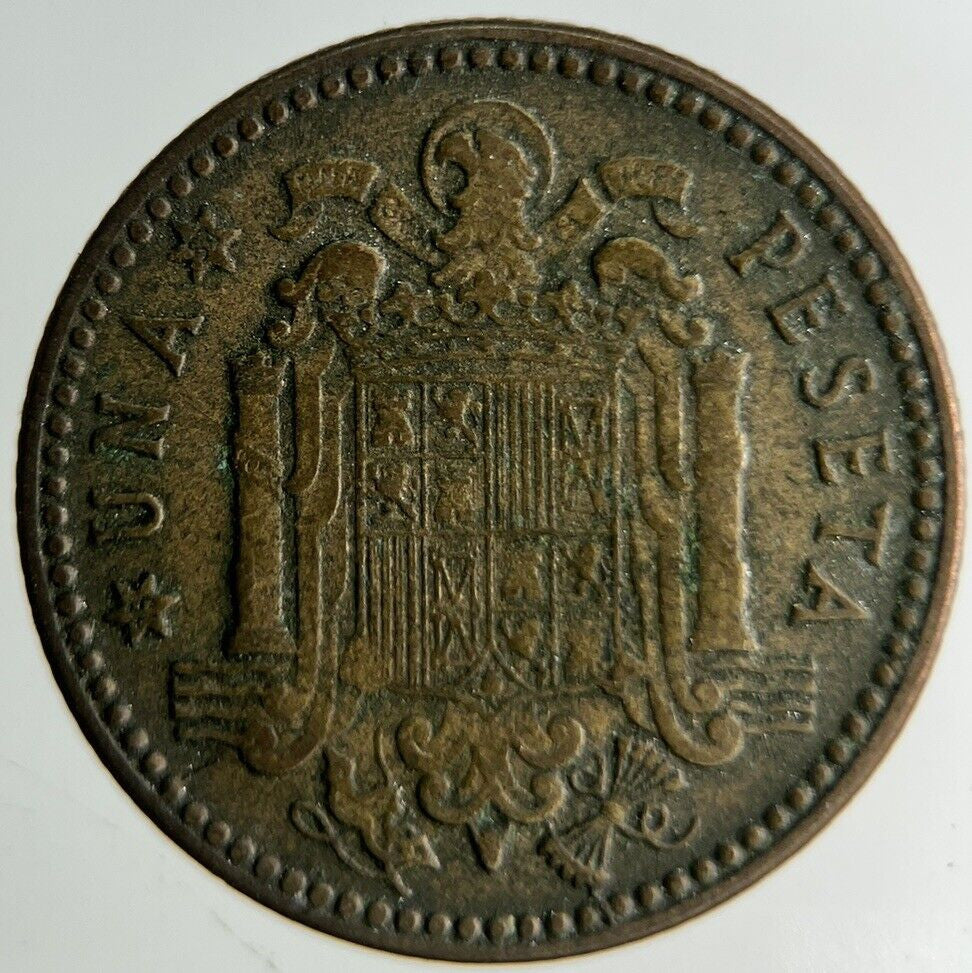 1947 Spain 1 Una Peseta Coin | Fine Collectable Grade