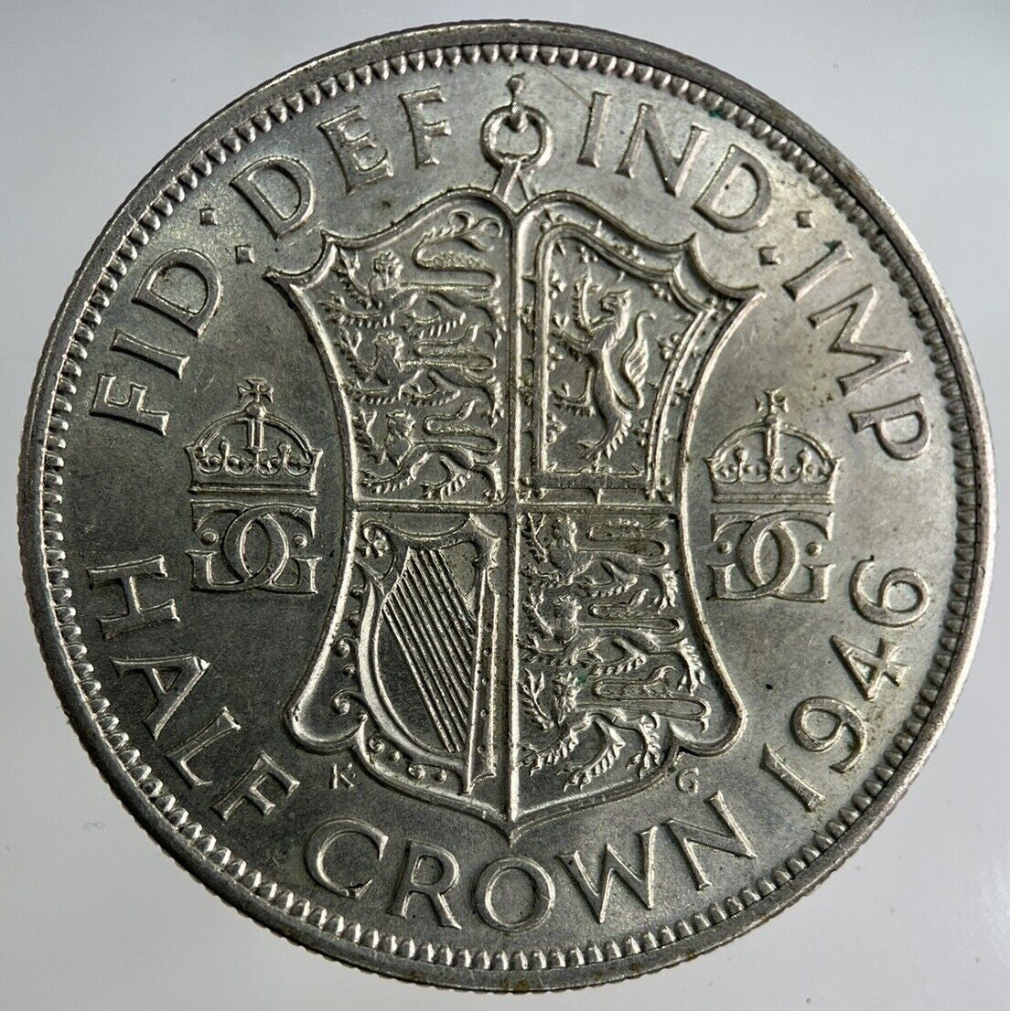 1946 George VI Half - Crown Silver Coin | Fine Collectable Grade