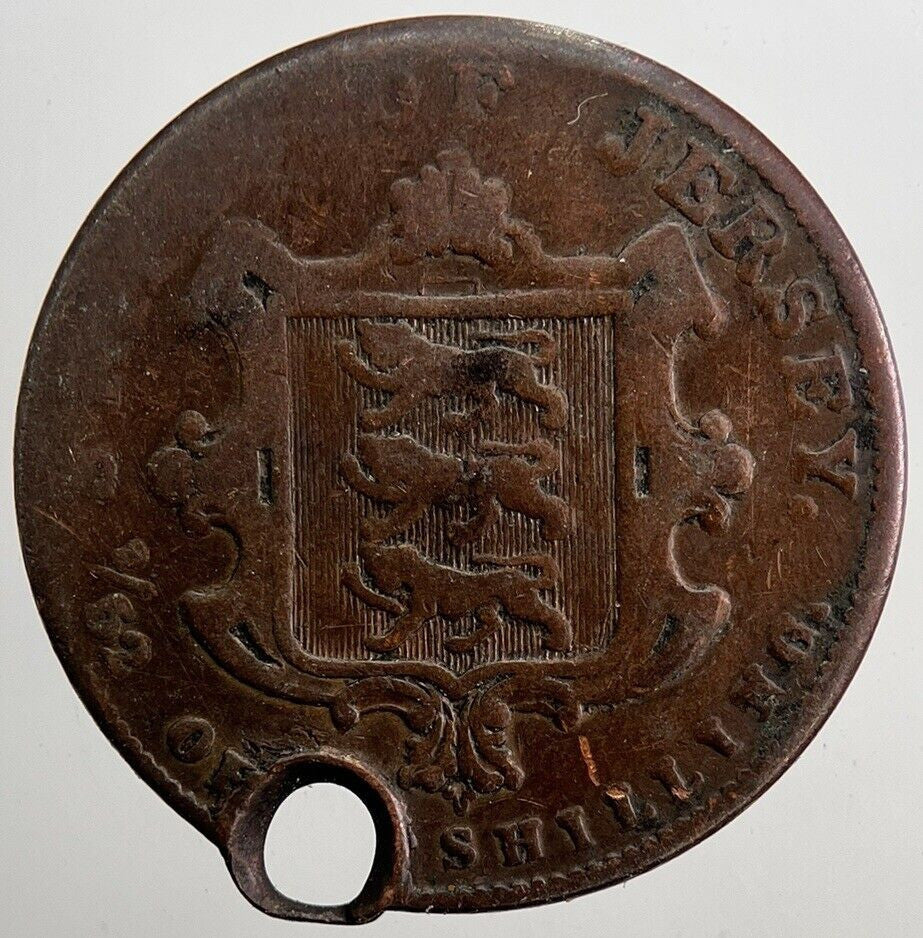 1841 Jersey 1/52 52nd Shilling Coin | Collectable Grade | a5065
