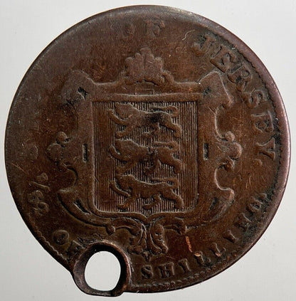 1841 Jersey 1/52 52nd Shilling Coin | Collectable Grade | a5065