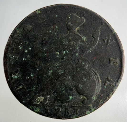 1733 George II 2nd Half-Penny Coin | Collectable Grade