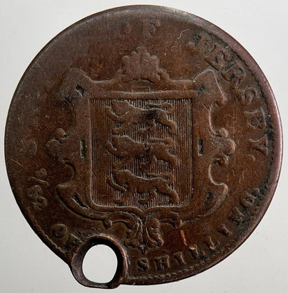 1841 Jersey 1/52 52nd Shilling Coin | Collectable Grade | a5065