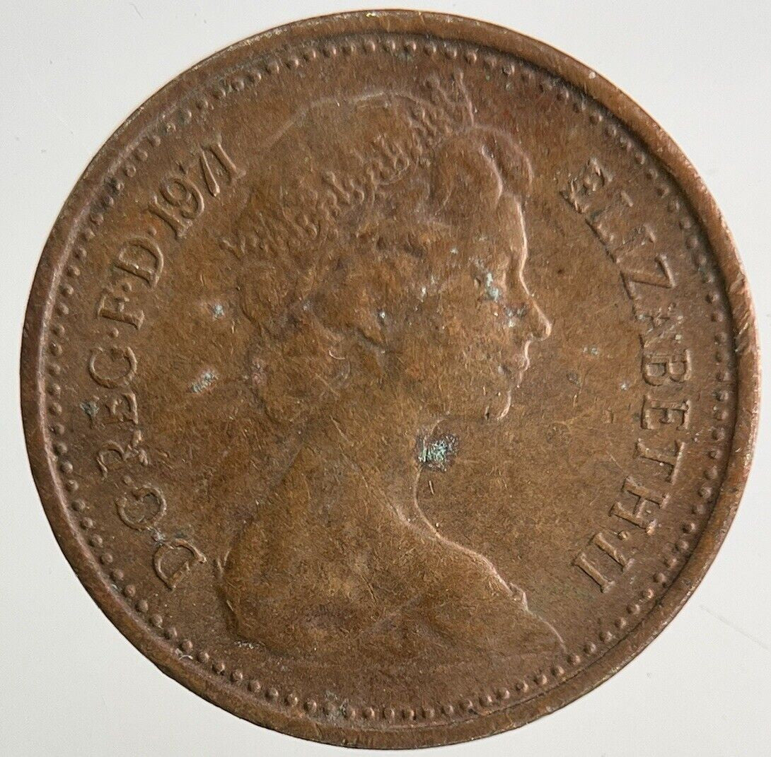 1971 Elizabeth II 2nd New 1/2 Half - Penny Coin | Fine Collectable Grade