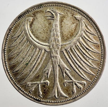 1951 - J Germany 5 Mark Silver Coin | Very High Grade | a7904