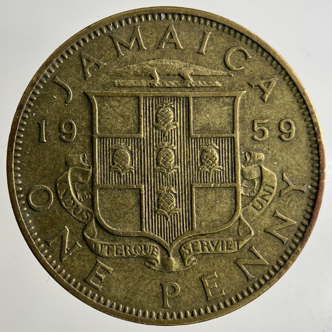 1959 Jamaica One Penny Coin | Fine Collectable Grade