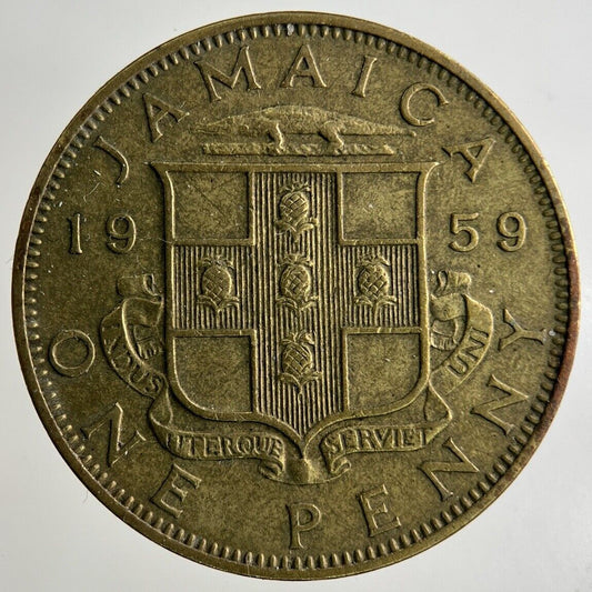 1959 Jamaica One Penny Coin | Fine Collectable Grade