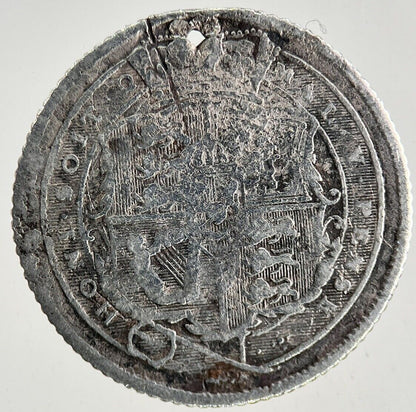 1818 George III 3rd Sixpence Silver Coin | Collectable Grade