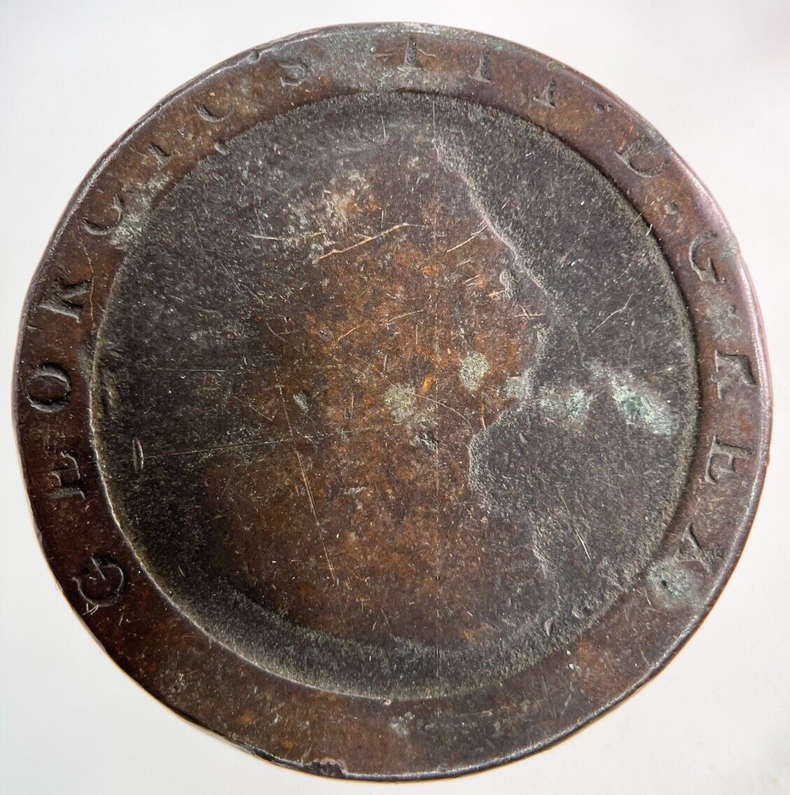 1797 George III 3rd Cartwheel One Penny Coin | Fair Grade