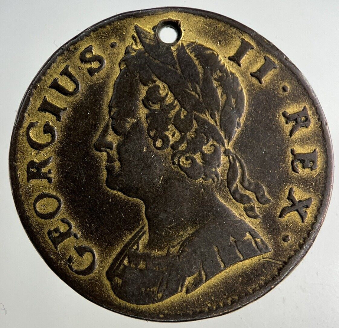 1745 George II 2nd Half-Penny Coin | Fine Collectable Grade