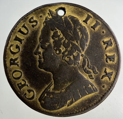 1745 George II 2nd Half-Penny Coin | Fine Collectable Grade