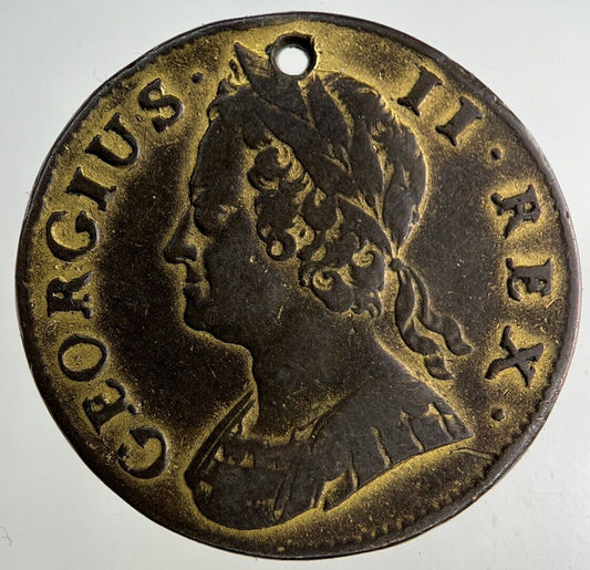 1745 George II 2nd Half-Penny Coin | Fine Collectable Grade