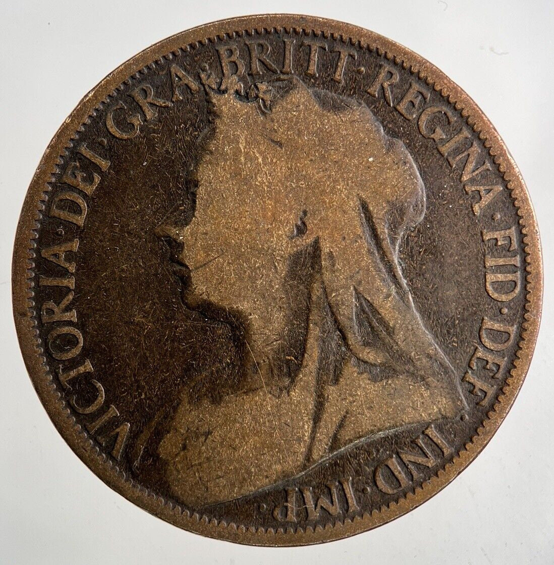 1896 Victoria One Penny Coin | Collectable Grade