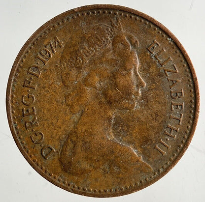 1974 Elizabeth II 2nd 1/2 Half New Penny Pence Coin | Fine Collectable Grade