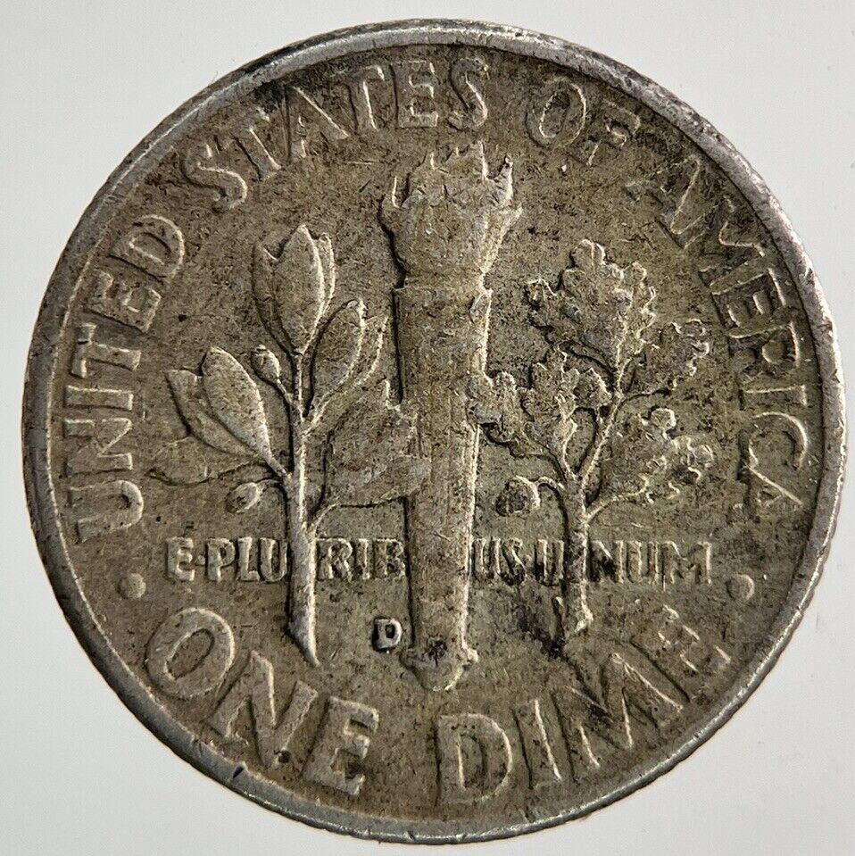 1961 - D US USA Roosevelt Dime Silver Coin | Collectable Grade