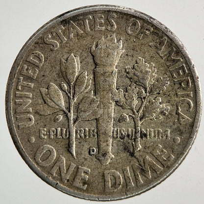 1961 - D US USA Roosevelt Dime Silver Coin | Collectable Grade