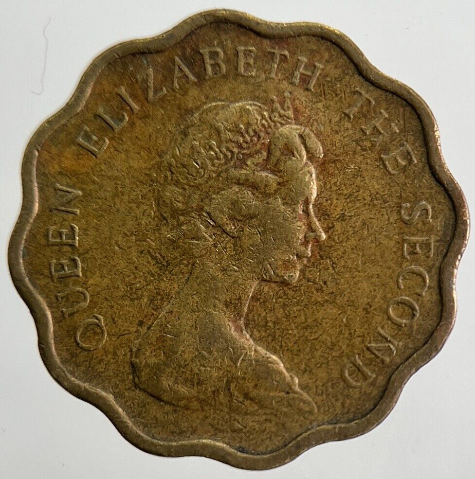 1977 Hong Kong 20 Cents Coin | Fine Collectable Grade | a4765